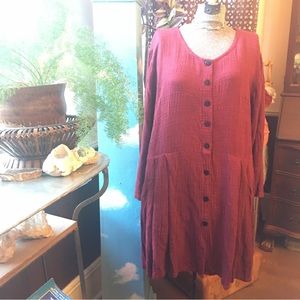 Vintage Las Manos rayon 90’s dress size Lg